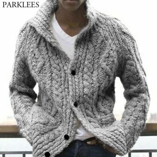 Knitted Sweaters Men Brand New Mens Button Placket Cardigan Sweater Coat Jacket Casual Slim Fit Knitwear Pull Homme Jumpers 3XL