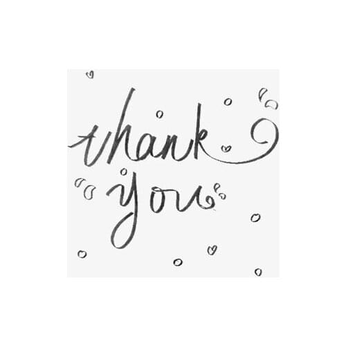 600 Pcs/lot Thank You White Scrapbooking Paper Labels Envelopes Stickers Gift Packaging Seal Multi-function Seals Sticker