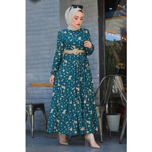 New Season Women Islamic Clothing Abaya Kaftan Tunic Dubai Arab Muslim Islamic Fashion Turkish Quality Eid Models