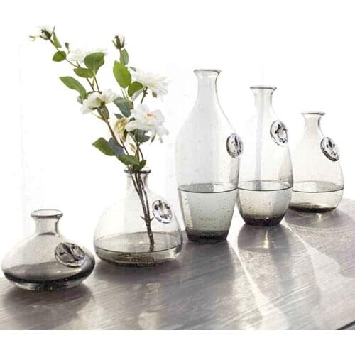 Crystal Pure Glass Planter Flower Vase hydroponic flower Terrarium Container Hydroponic Pot Home Wedding Party Decoration Gift