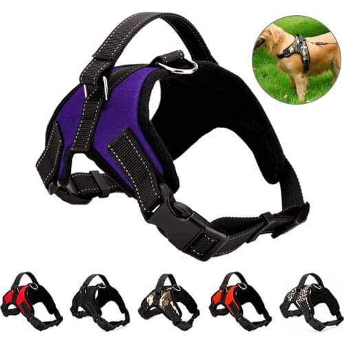 Adjustable Dog Harness No Pull For Large Dogs Harness Nylon Dog Leash XL Medium Pet Supplies Vest Pet Collar Accessories