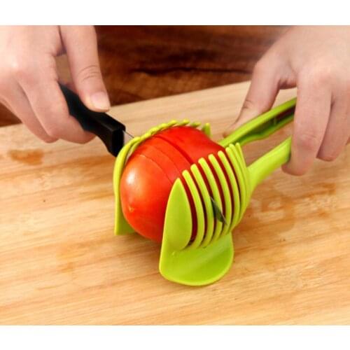 Handheld Kitchenware Tomato Slicer Bread Clip Fruit and Vegetable Cut Potato Apple Creative Gadget Kitchen Accessories