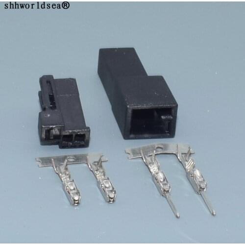 Shhworldsea 2pin 0.6mm male female tweeter lossless line speaker connector connector conversion socket for benz bmw vw audi ho