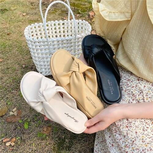 Summer Women Shoes Casual Soft Lightweight Bath Slides Sponge Cake Platform Slippers Roman One-word Sandals Female Fashion