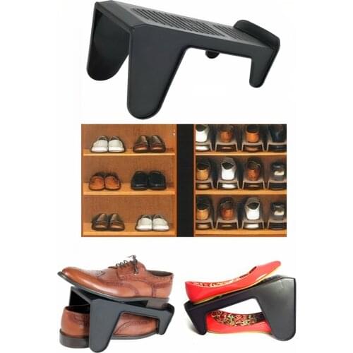 Shoe Rack Slot Stacker Organizer 10 Pcs Ramp Durable Stacking Plastic Support Space Saving Cabinet Stand Storage Extra Box