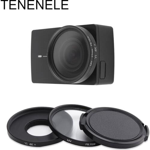 TENENELE For Yi 4K Lite Action Camera Filter CPL/UV/ND2 4 8 12.5X Macro Lens Filters Kit For Xiaomi Yi 4K+ Plus Camera Accessory