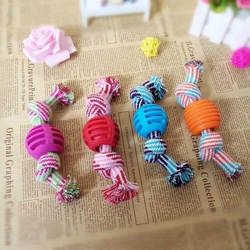 Pet Supplies Popular Toys For Dogs Cotton Rope Toy Ball Resistant Molar Toy For Dog Teeth Rope Can Eat To Clean The Stomach