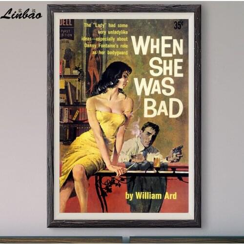 V309 1960 When She Was Bad! Vintage Classic Movie Print Silk Poster Home Deco Wall Art Gift