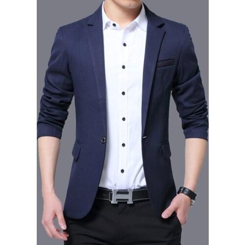 Spring Autumn Mens Casual Blazer Korean Slim Fit Mens Suit Jacket Casual Business Suit Plus Size 5XL Men Outerwear Male FS-162
