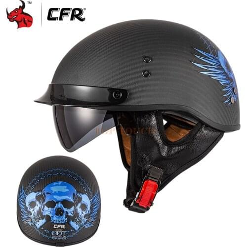 Retro Motorcycle Helmet Vintage Half Helmet Casco Moto Motocross Capacete Moto Racing Riding Motocross Helmet Dot Certification