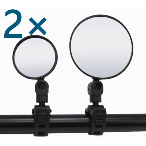 1 Pair Bicycle Adjustable Rearview Mirror Bike Convex Handlebar Rearview Mirror MTB Road Bike Back Eye Cycling Rear View Mirrors