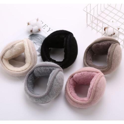Winter Women Warm Earmuffs Men Fleece Warmer Earmuff Warm Plush Cloth Ear Muffs Cover Earwarmers Ear Muffs Earlap Warmer