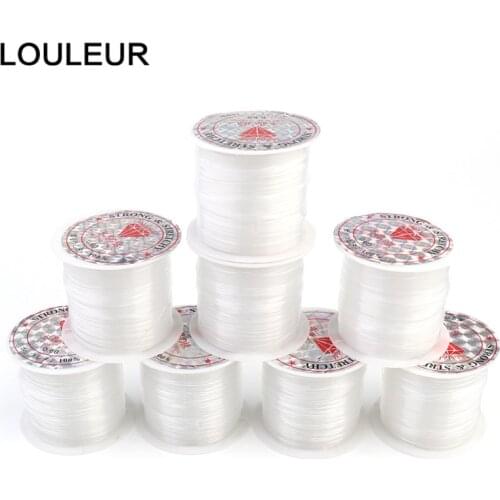 1 Roll Fish Line Wire Clear Non-stretch Strong Nylon String Beading Cord Thread For Jewelry Making Supply Wire Cord For Beads