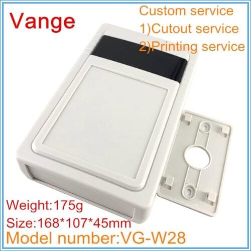 1pcs/lot wall-mounted project box electrical 168*107*45mm ABS plastic instrument housing extrusion for access control system
