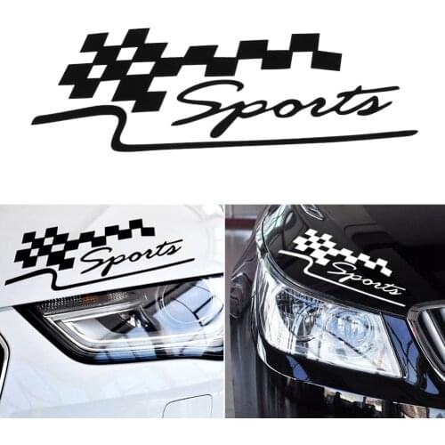 29*10CM 1Pcs Decal Racing Sports Flag Set Car Stickers Auto Motorcycle Vinyl Sticker Car Styling