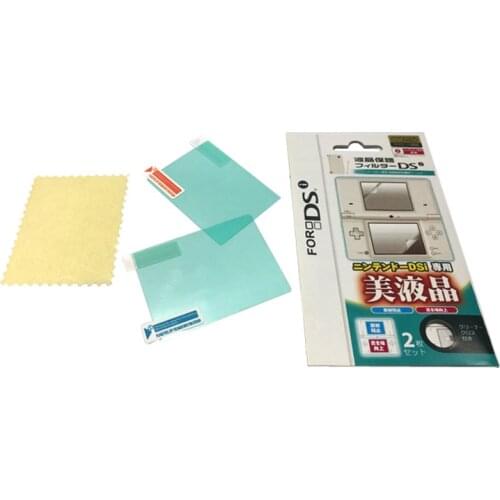 2in1 Top Bottom HD Clear Protective Film Surface Guard Cover for Nintend DSi NDSi LCD Screen Protector Skin