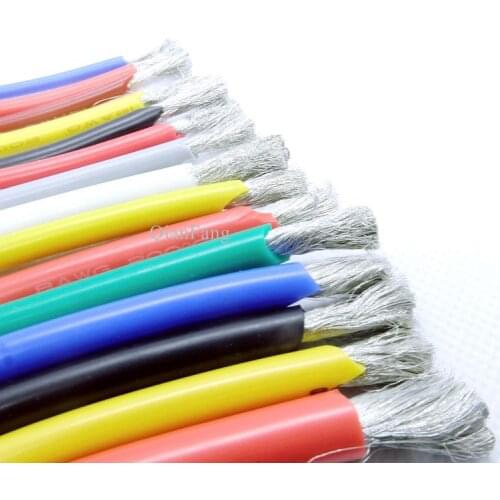 5M Wire Cable 17AWG Super Soft Silicone Insulated High Temperature Flexible Heat-Resistant Lighting Line Electronic Copper Wire