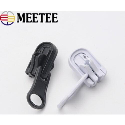 5pcs 5# Eco-Friendly Rotating Zipper Head for Resin Zippers Double-sided Zipper Slider Zip Repair Kit Sewing Tailor Tools AP540