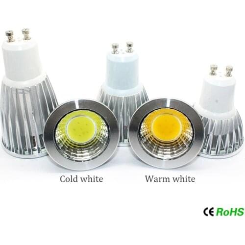 6pcs Ampoule COB LED Spotlight GU10 9W 12W 15W Dimmable Bombillas 110V 220V Light Lamp Warm White/Cool White LED Bulb Lamparas