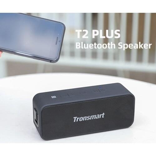 Original Tronsmart T2 Plus Bluetooth Speaker 20W Portable Soundbar with IPX7 Waterproof True Wireless Sound Bluetooth Column