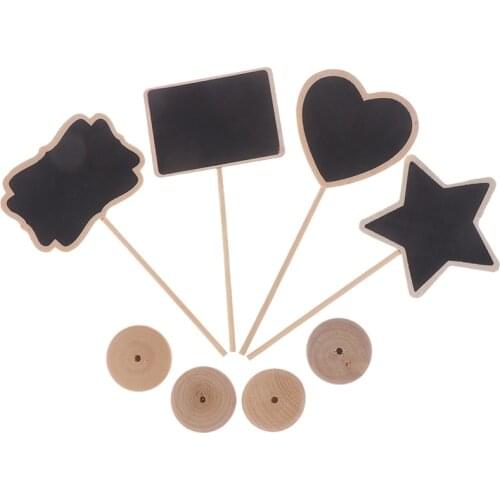 Mini Small Wooden Chalk Blackboard Wedding Kitchen Restaurant Signs Chalkboard Writing Notice Message Paint Wood Board D Style