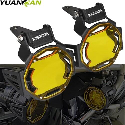 For BMW K1600GTL K1600 GTL K 1600 GTL 2013-2016 2015 2014 New Aluminum motorcycle Flipable Fog light Protector Guard Lamp Cover