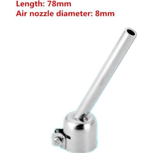 45 Degrees Lengthened Type BGA Nozzle 8MM 850/852 Hot Air Gun Nozzle For YIHUA YOUYUE 850 858D 852D+ Hot Air Station Nozzle