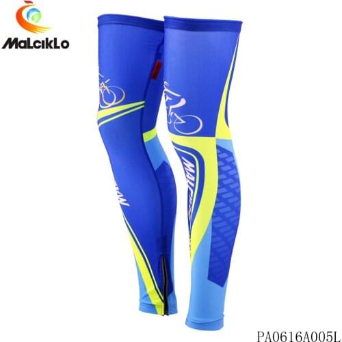 Malciklo Men Women Compression Cycling Leg Warmers MTB Bike Bicycle Leggings Running Basketball Soccer Legwarmers Sports Tights