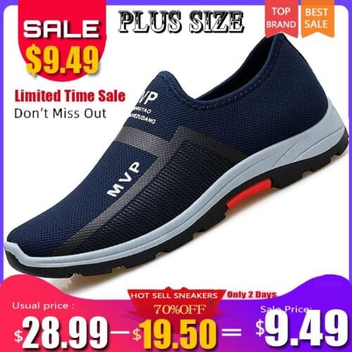 Summer Mesh Men Shoes Lightweight Sneakers Men Fashion Casual Walking Shoes Breathable Slip on Mens Loafers Zapatillas Hombre