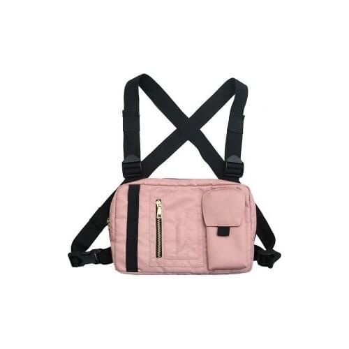 Men Hip-Hop Chest Bag Outdoor Oxford Tactical Streetwear Vest Chest Rig Bags Women Functional Waistcoat Chest Utility Pack 31