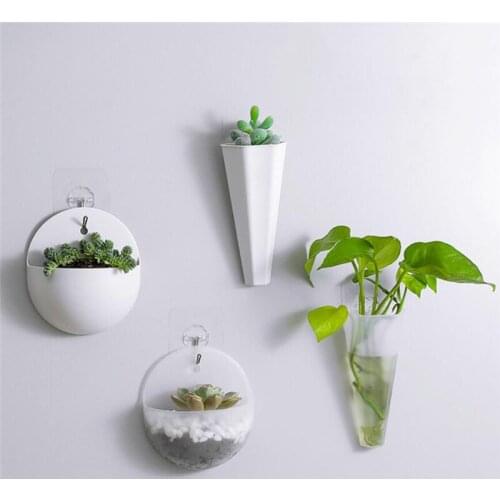 Wall-Mounted Flower Pot Durable Fish Tank Green Dill Hanging Flower Pot Home Living Room Decoration Hanging Flower Pot