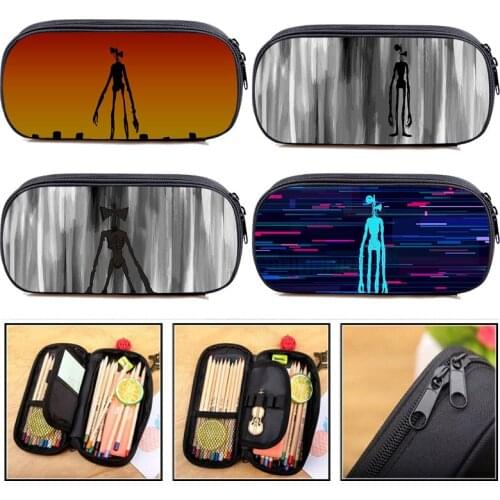 New 3D Anime Siren Head Pencil Case Kids Cartoon Game Pen Bag Boys Girls Teens Pen Case Storage Box Stationery Students