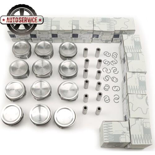 Engine Pistons&Rings STD Set Φ82.00mm For Benz C216 CL600 W220 S600L Grand Edition M275.953 2750301517 5.5L V12 A 275 030 15 17