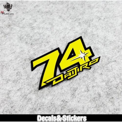 NO.LN177 NO.74 DAIJIRO 3M Material Reflective Stickers MOTO GP Car Sticker Decals Racing Stickers Motorcycle Bike