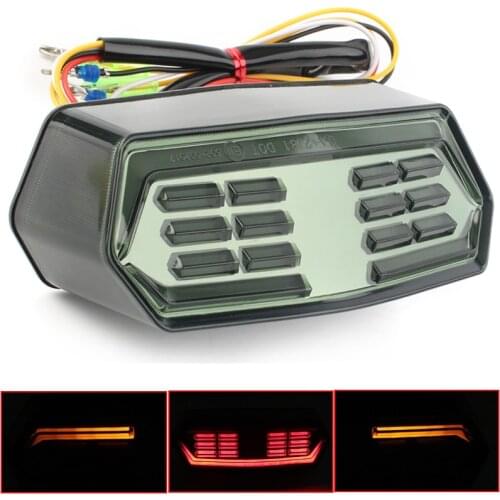 1pc Motorcycle Rear Tail Stop Red Light Lamp with amber Turn Signal Light For HONDA MSX /Grom 125 2013-2016 CBR 650 F 2014-2015