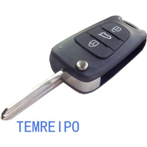 10pcs/lot High quality Replace Remote key shell fits for Kia K2 K5 blank Fob key case for car auto parts