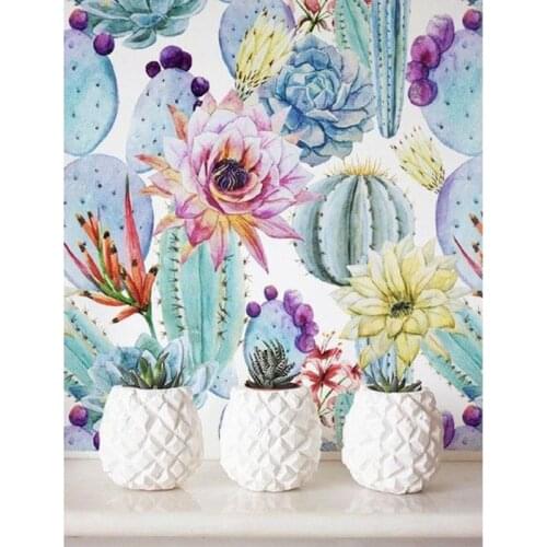 Nordic style 5d diy diamond painting succulent plants ,diamond Embroidery,3d diamond mosaic,cross stitch sweet home decor YG1055