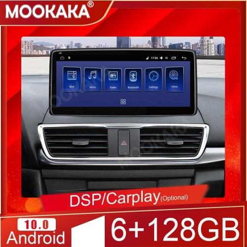 6G+128GB Android 10.0 For Mazda 3 Angkesaila Car Multimedia Player Auto Stereo Tape Recorder Navigation Head Unit Carplay