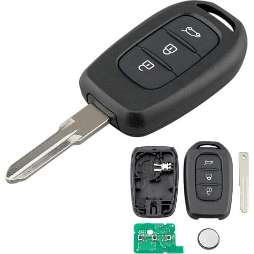 433MHz 3-button Car Electric Wireless Controller Remote Key for Renault PCF7961M