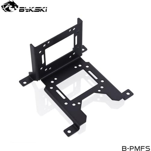 Bykski Black Multi Function Stand Pump Bracket,Radiator Bracket ,Water Tank ,Pump Stand Holder,B-PMFS