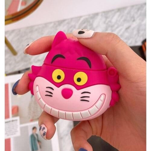 Case for AirPods 12 Cute Cartoon Cat Earphone Box Soft Silicone Bluetooth Earphone Cover Wireless Headset Earphone Box