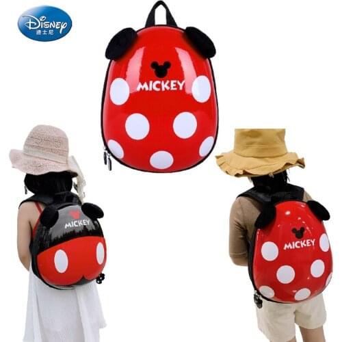 Disney Mickey Childrens School Bag Boy Girl Cute Cartoon Anime Small Eggshell Backpack 1-8 Years Old Baby Cute Girl Backpack