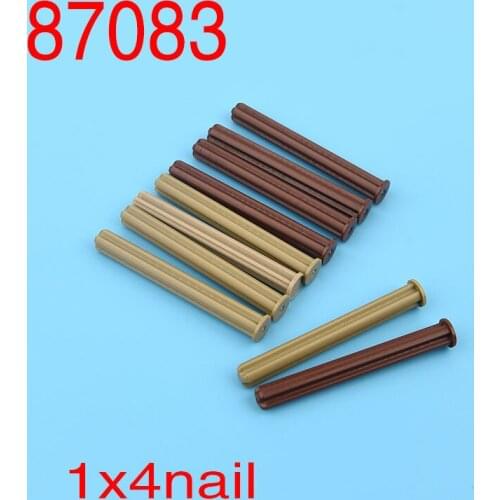 HUAZHI 10PCS 87083 high-tech building blocks cross axle axle 1x4 stop axle parts accessories construction education MOC assembly