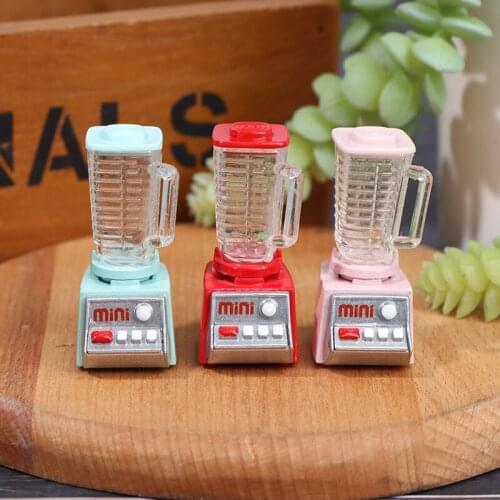 Mini Electric Juicer Furniture Miniature Decor Accessories For Dolls Accessories Resin Model Toy Dollhouse Kitchen