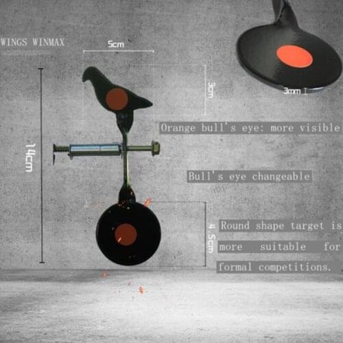 Target Bullseye Outdoor Bullseye Tactic Bird Shaped Paintball Training Stainless Steel Hunting Shooting Target Plates