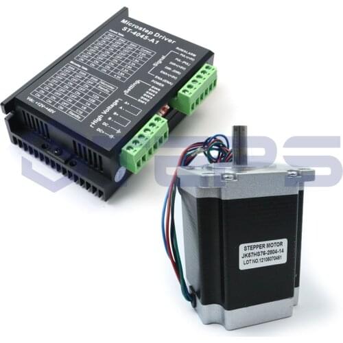 CNC 1 axis kit, 1pcs nema 23 76mm length 270oz-in=1.8N.M stepper motor + 1pcs TB6600 single axis stepper motor driver