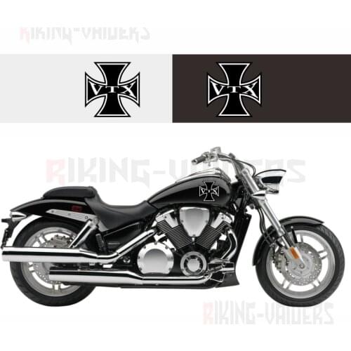 Custom Cross Decals Fuel Tank Stickers Fender Sticker For Honda VTX VTX1800 VTX1300