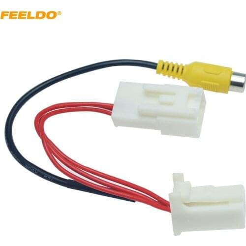 FEELDO Car Parking Rear Camera Video Plug Converter Cable For Dongfeng Fengguang 330/350 Parking Reverse Wire Adapter #HQ6108