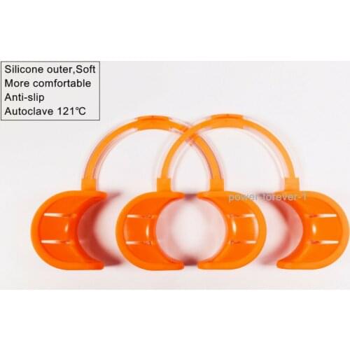 Dental Mouth Props Opener Lip Cheek Retractor C-Type Soft Silicone Comfortable Large Small