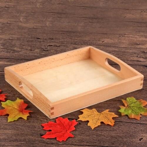 Handle Operation Real Wood with Tray Preschool Toy Sorting Box Toddler Funny Practical Life